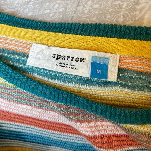 Anthropologie Sparrow Rainbow Striped Sweater aso Taylor swift